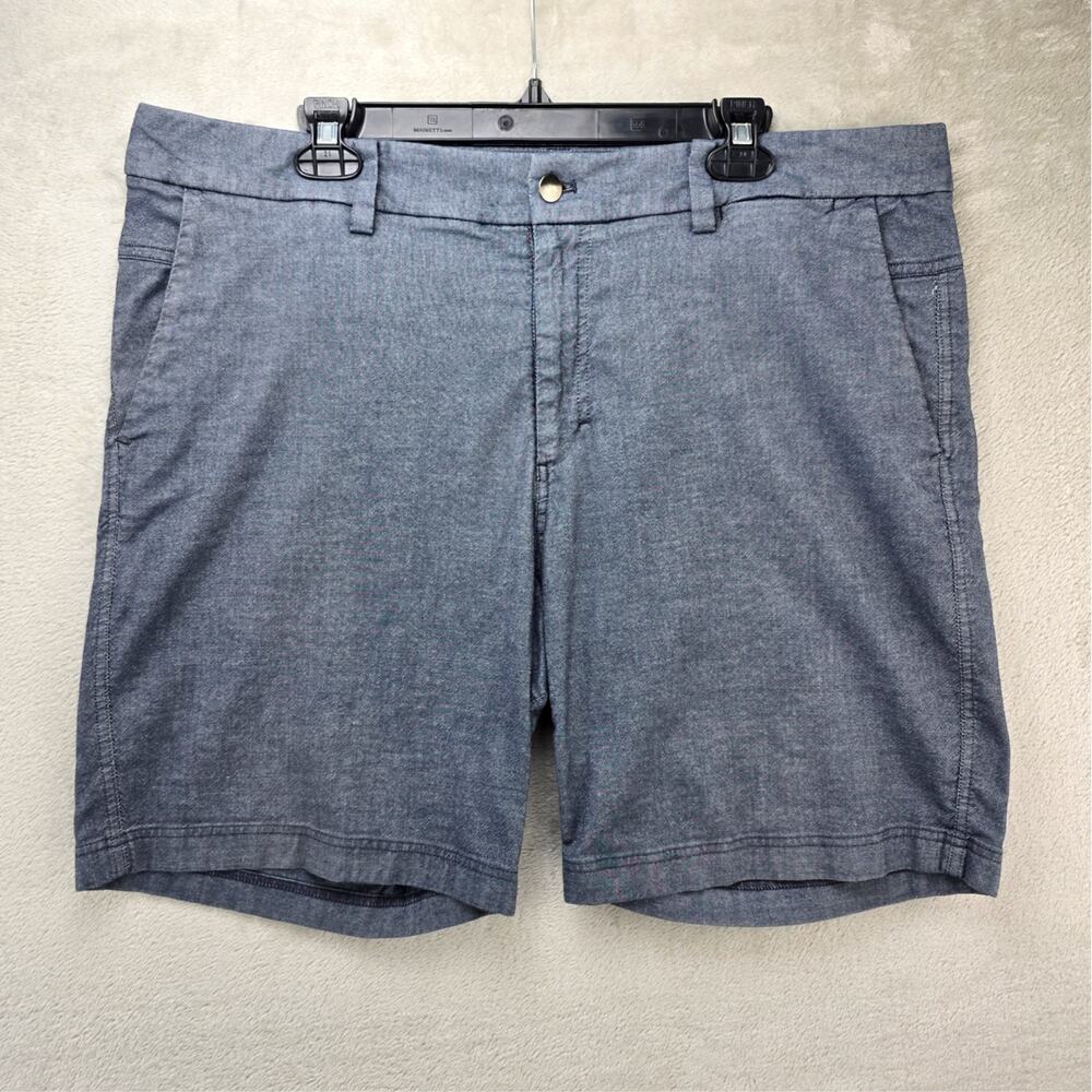 Lululemon Shorts Men's size 38 (Fits‎ 40X9) Gray The Works Quick Oxford Chino